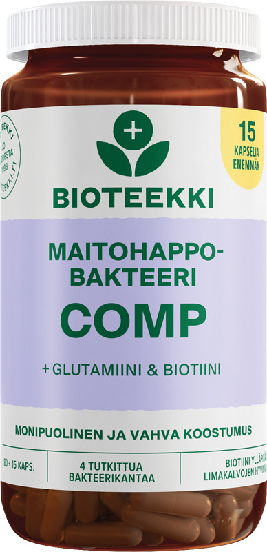 Bioteekki maitohappobakteeri Comp 80+15 kapselia