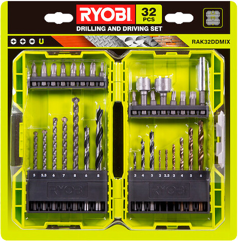  Ryobi-pora/ruuvauskärki, 32 kpl