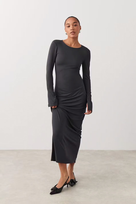 Soft touch jersey maxi dress