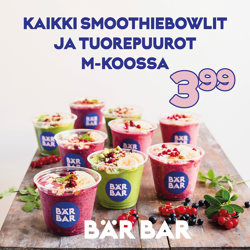 Kaikki tuorepuurot & pienet smoothiebowlit  