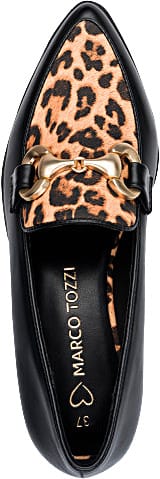 Marco Tozzi -loaferit, keskileveä lesti, kannan korkeus 2 cm
