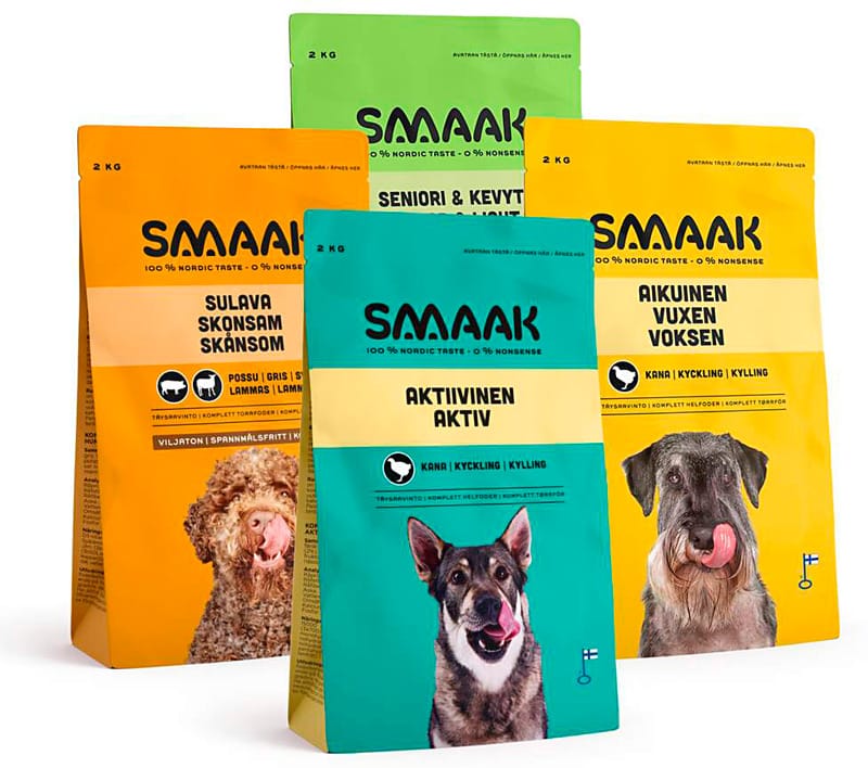 SMAAK-kuivaruoat 2 kg koirille