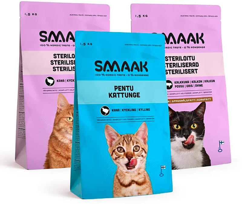 SMAAK 1,5 kg kuivaruoat kissoille 