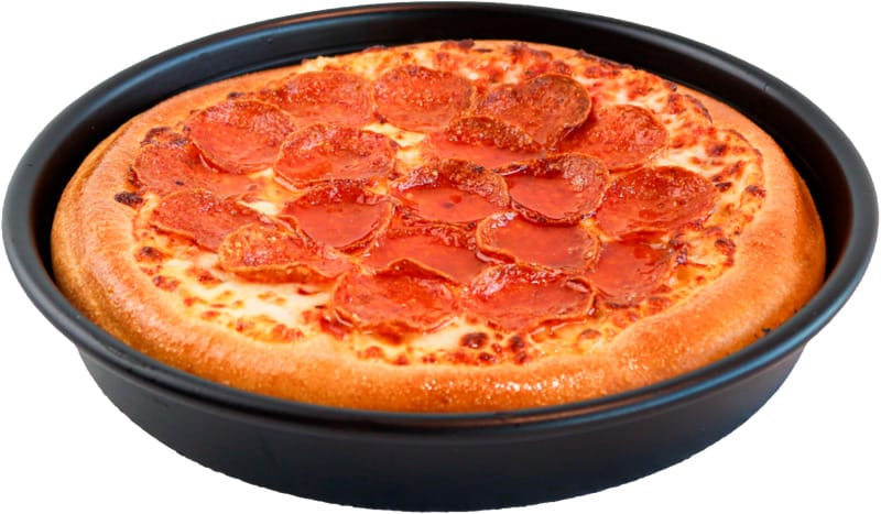 Classic Normal Pan Pizzat. Vaihtoehtoina mm. Pepperoni, Hawaiian ja Vegetarian.