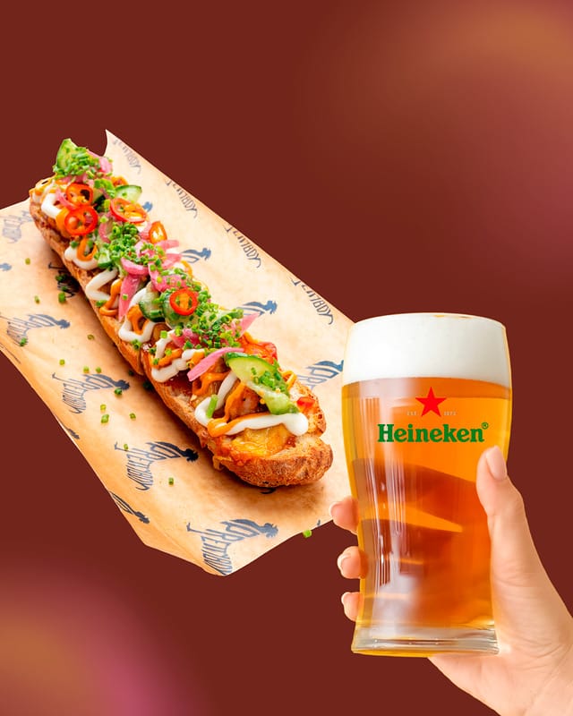 Pretty Sandwich & Heineken 0,5 l