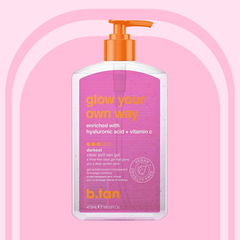 b.tan Glow Your Own Way Clear Self Tan Gel 473 ml