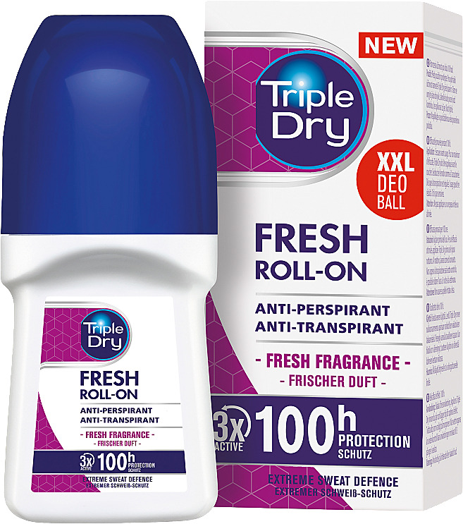 Triple Dry Fresh 100 h roll-on antiperspirantti 50 ml
