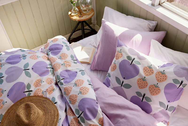 Sydänhedelmät-pussilakanasetti