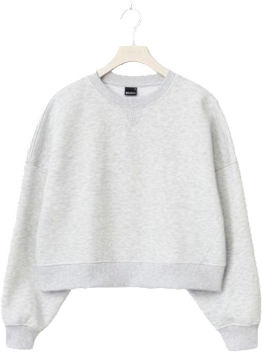 Crop crewneck sweater