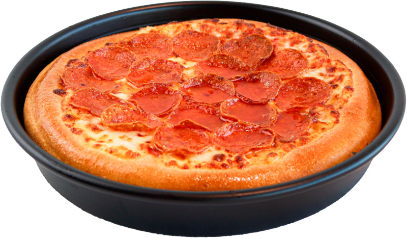 Classic Normal Pan pizzat. Vaihtoehtoina mm. Pepperoni, Hawaiian, Vegeroni ja Vegetarian.