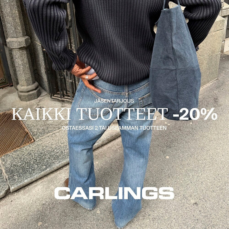 Kaikki tuotteet -20 % ostaessasi 2 tai useamman. Tarjousta ei voi yhdistää muihin tarjouksiin tai alennus tuotteisiin