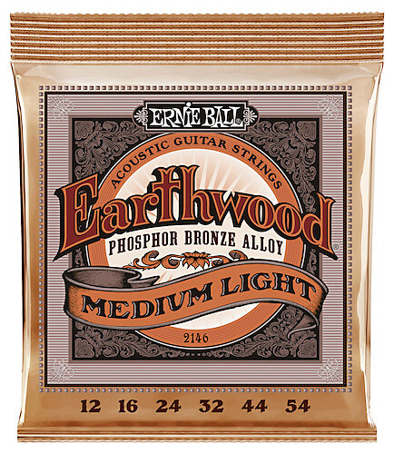 Ernie Ball Earthwood Medium Light Acoustic -teräskielet akustiseen kitaraan