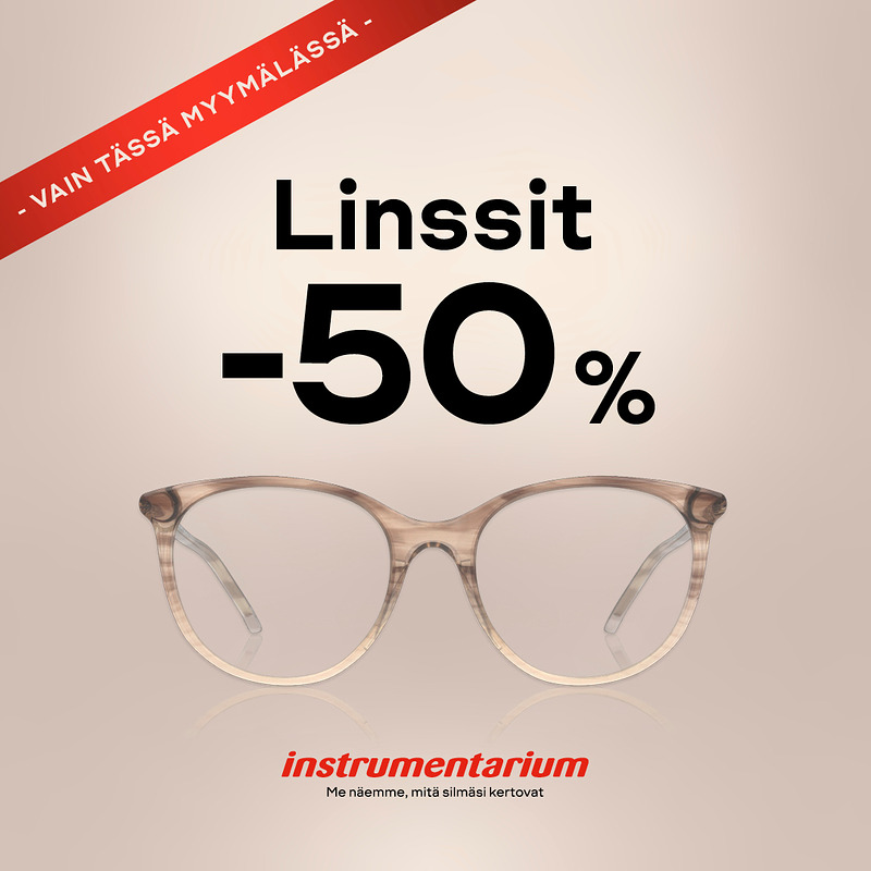 Linssit -50 % (Varilux -30 %)