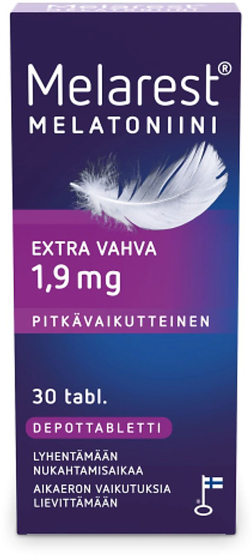 Melarest melatoniini 1,9mg pitkävaikutteinen 30 tabl.