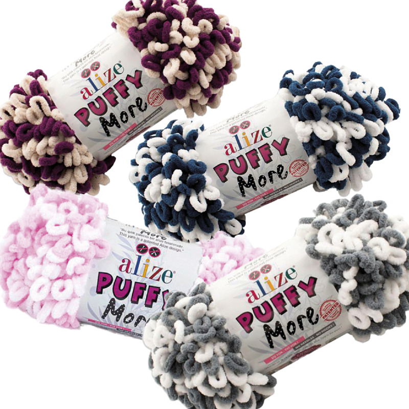 Alize Puffy More -sormineulontalanka 150 g, 2 kerää