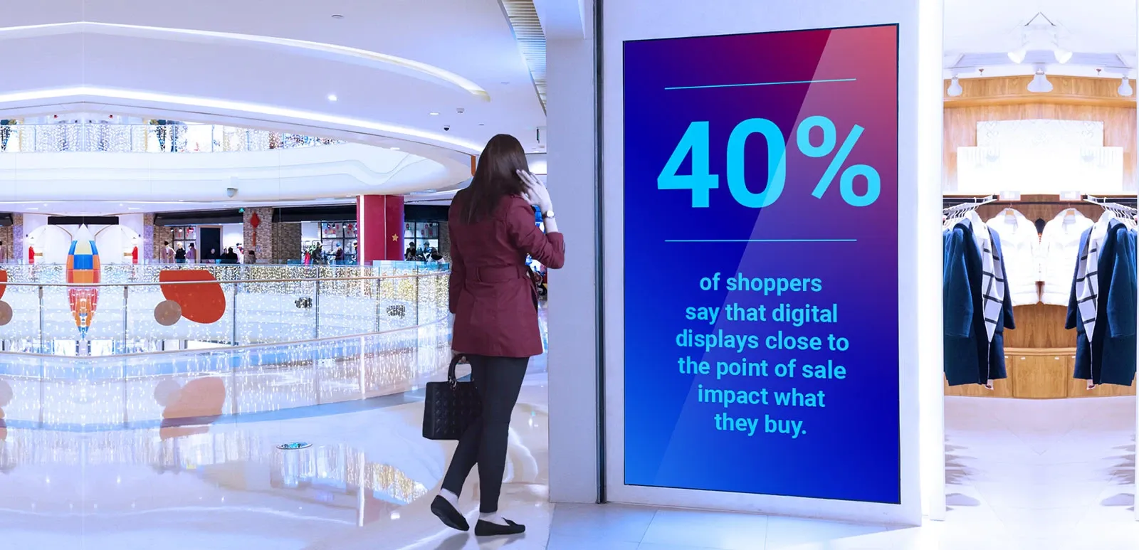 Creating high-impact in shopping mall experience